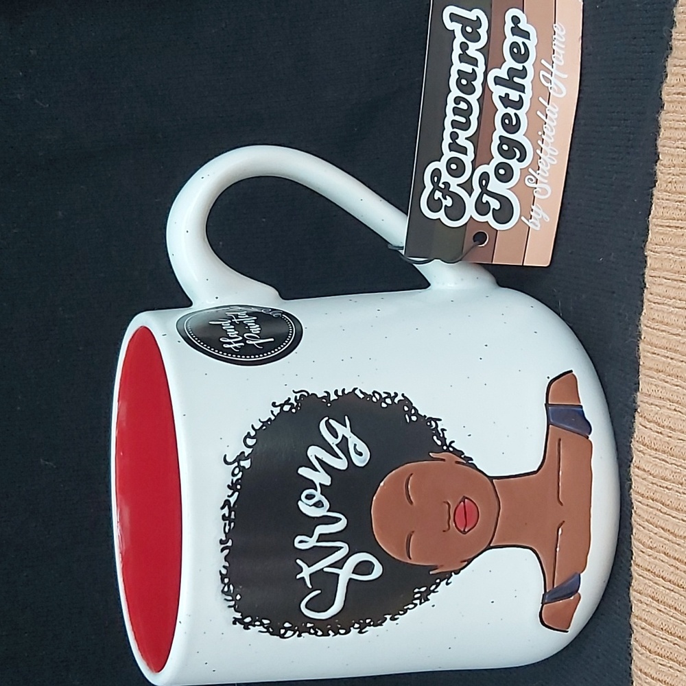 Sheffield Home Forward Together Strong 20oz White Red Mug…